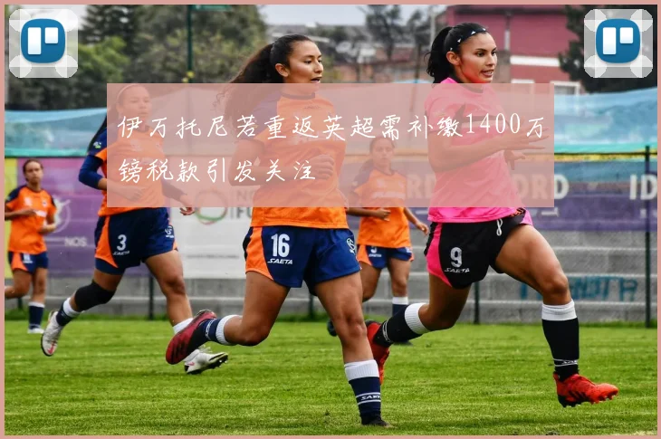 伊万托尼若重返英超需补缴1400万镑税款引发关注